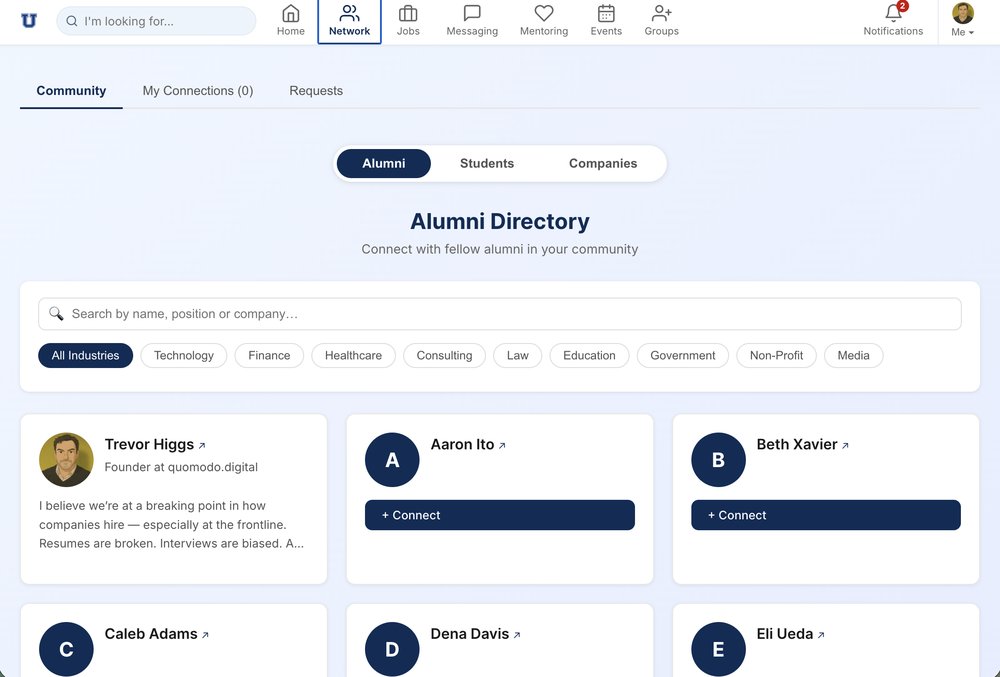 Alumni Directory - Web View